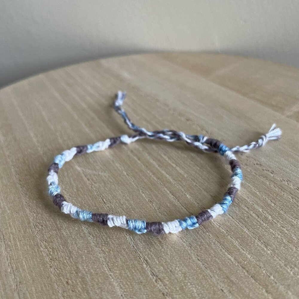 Adalyn Bracelet, anklet, trendy, comfortable, tie, embroidery thread, woven, gif